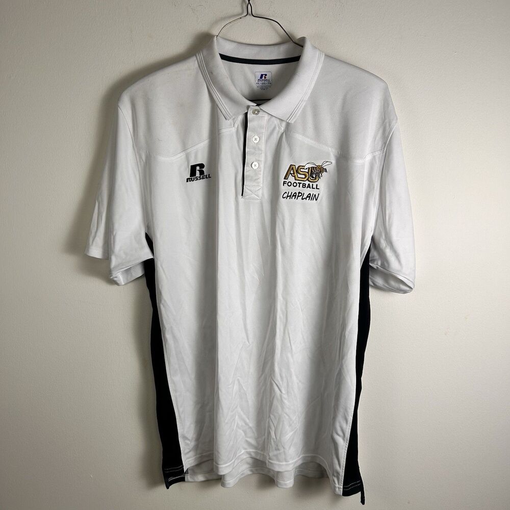Russell Athletic ASU Football Chaplain Polo Men’s XXL White